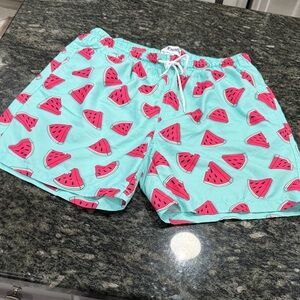 Watermelon Print Swim Shorts XL